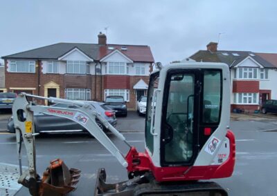 mini digger and driver hire
