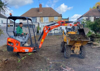 mini digger for hire