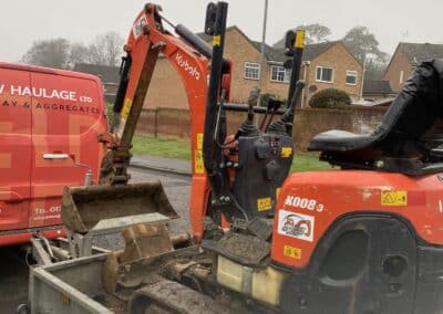 self drive digger for hire